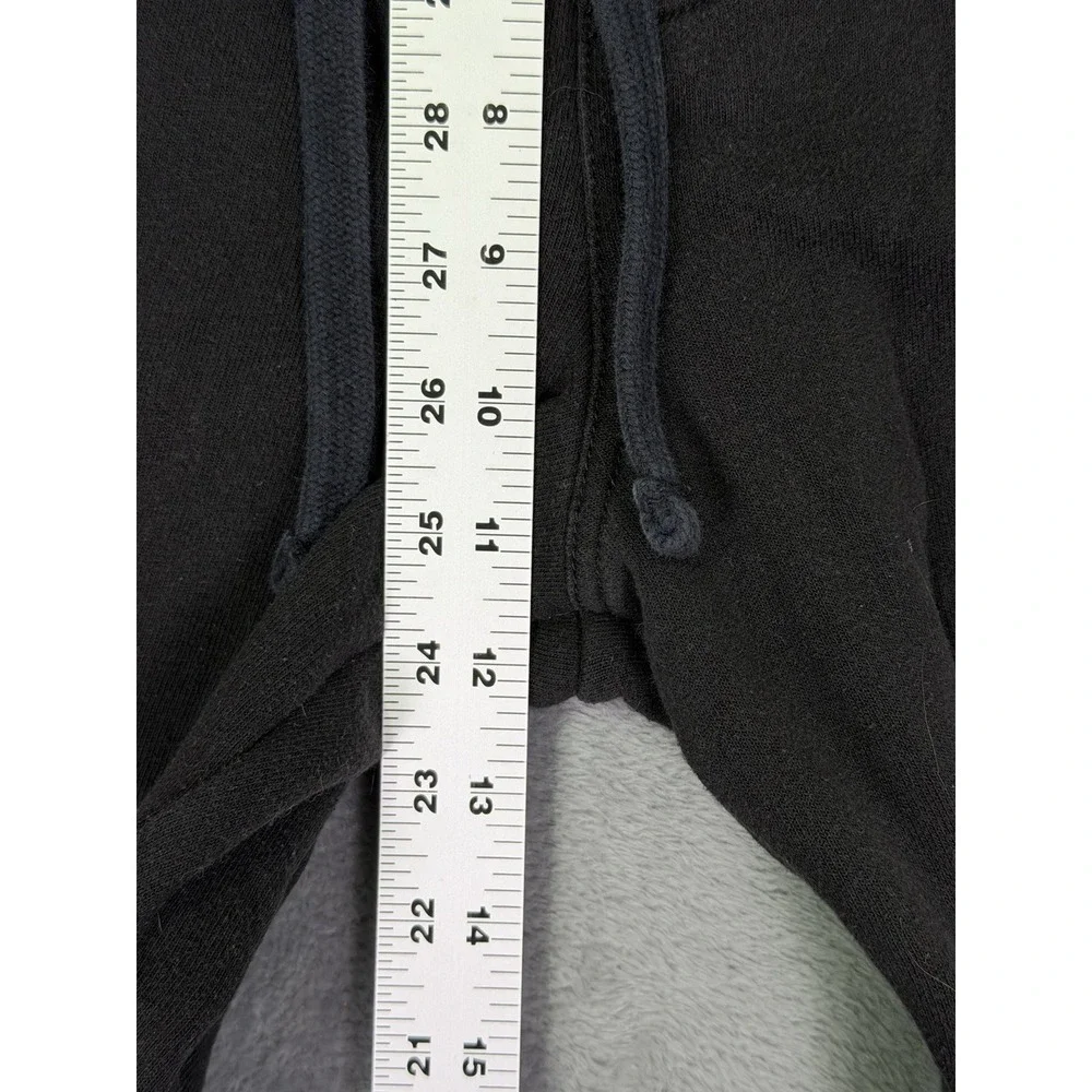 True Religion Jogger Pants Mens Medium Black‎ Red Tapered Fleece Lined Pullon